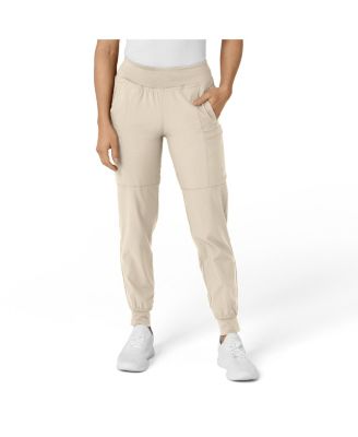 Plus Size W123 Comfort Waist Cargo Jogger Scrub Pant