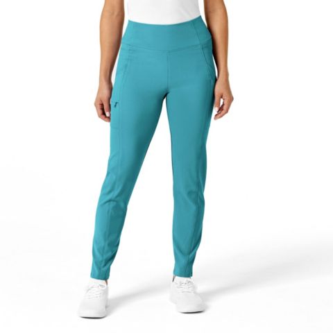 Женские брюки Wink Renew High Waist Power Scrub Pant Regular, цвет: Бирюзовый синий