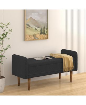  Teddy Velvet Storage Stool with Storage