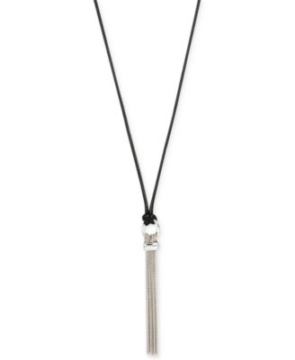 Kenneth Cole - Multi Chain Tassel Pendant Adjustable Pulley Long Necklace