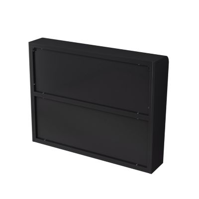 Arched Glass Wall Cabinets (Set of 3, Black)