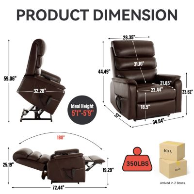 Power Lift Recliner with Heat Massage (350 lb)