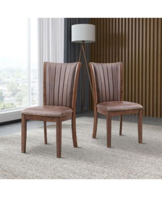 Streamdale Modern Fabric Kitchen Chairs with Open Back (Set of 2)