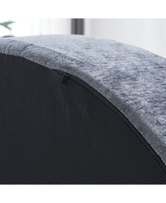 Chenille Sofa Sleeper, 55'', Assembly-Free, Modern Lounge Chair