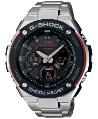 G-Shock Men's Analog-Digital Stainless Steel Bracelet Watch 52x60mm GSTS100D-1A4