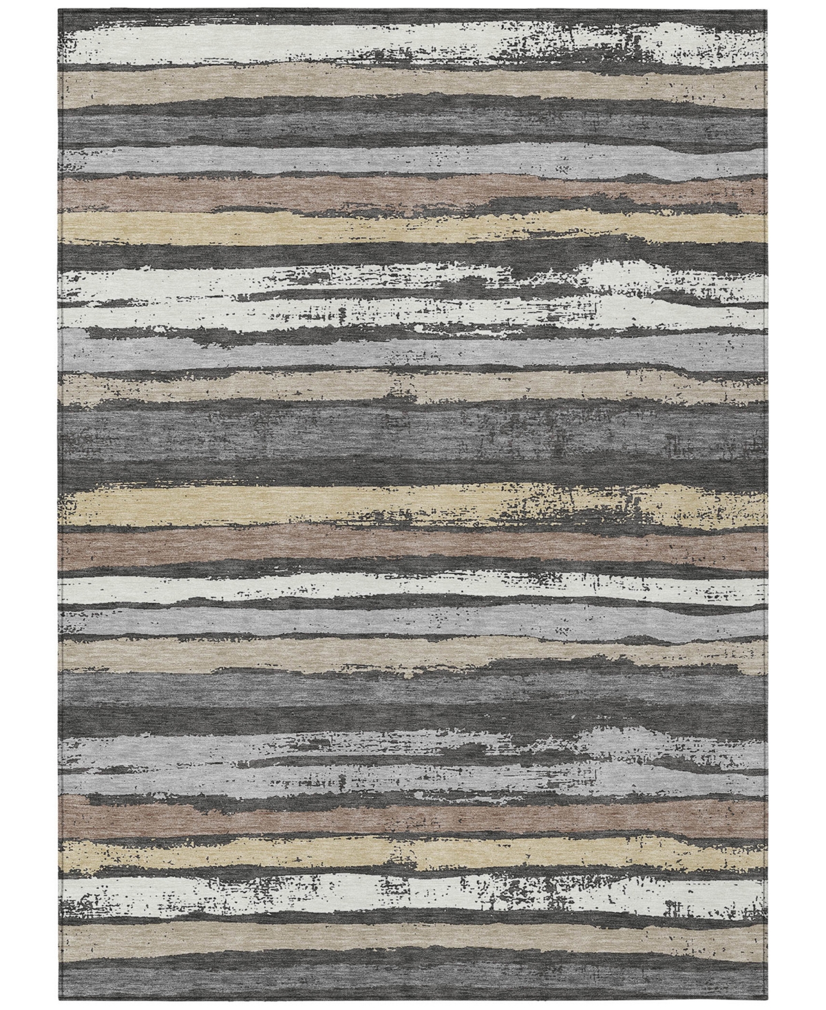 Addison Chantille Machine Washable Acn1019 8'x10' Area Rug In Charcoal