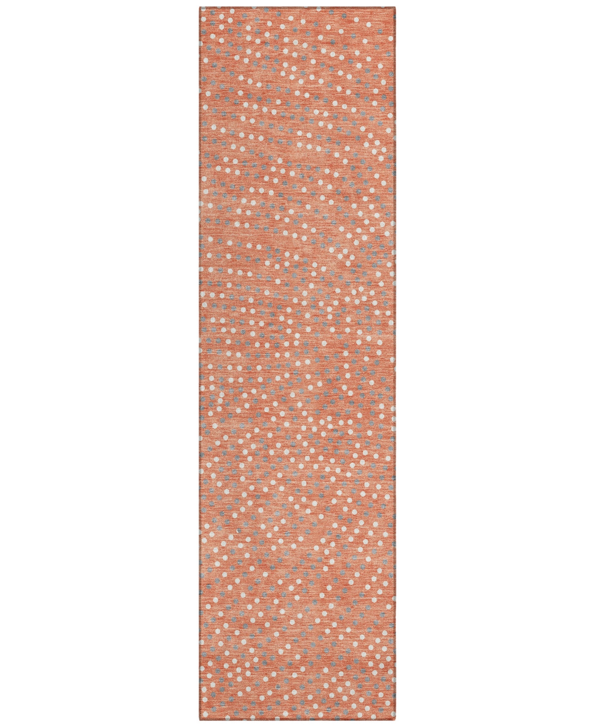 Addison Chantille Machine Washable Acn1021 2'3''x7'6'' Runner Area Rug In Salmon