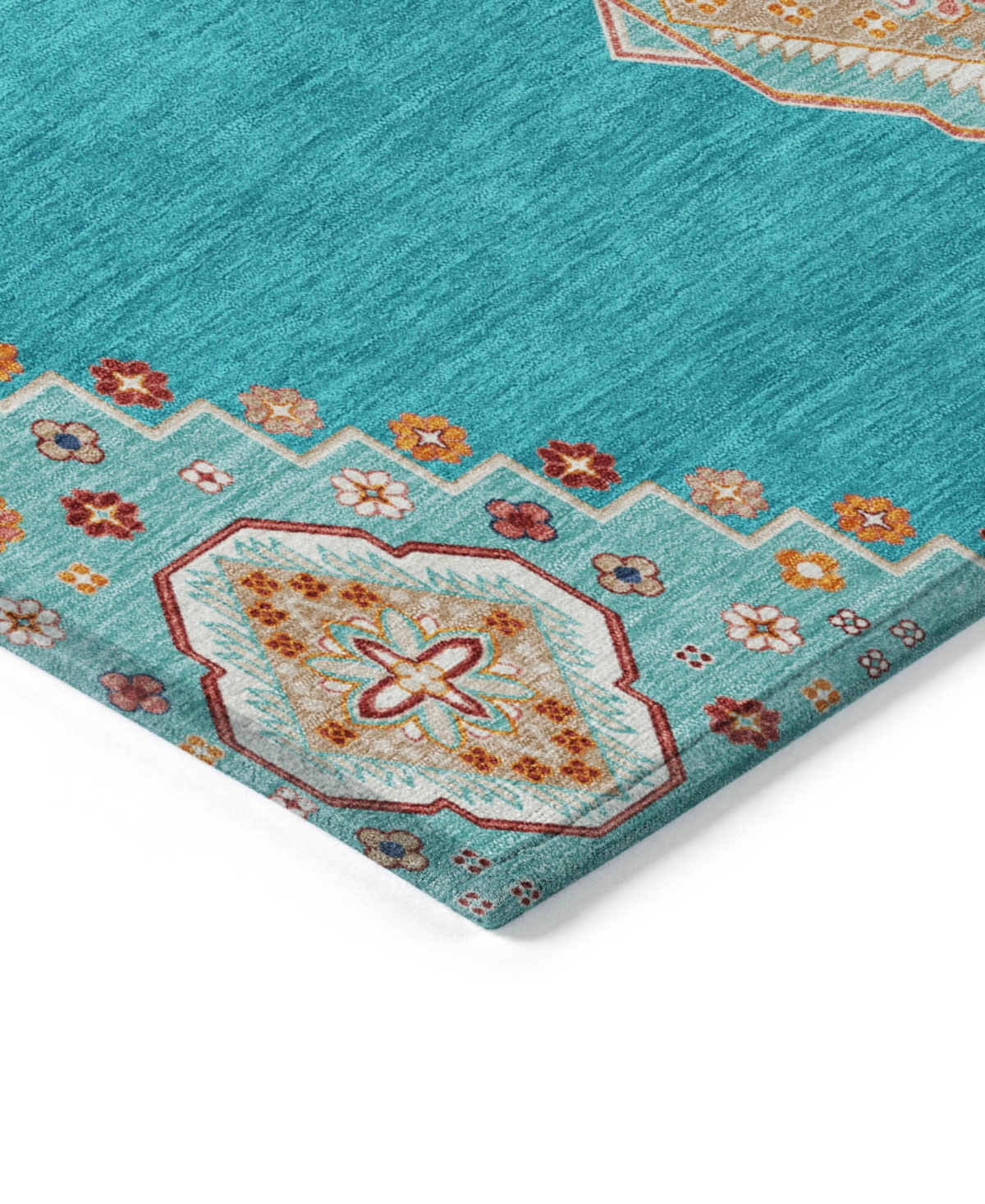Addison Chantille Machine Washable Acn1014 8'x10' Area Rug In Teal