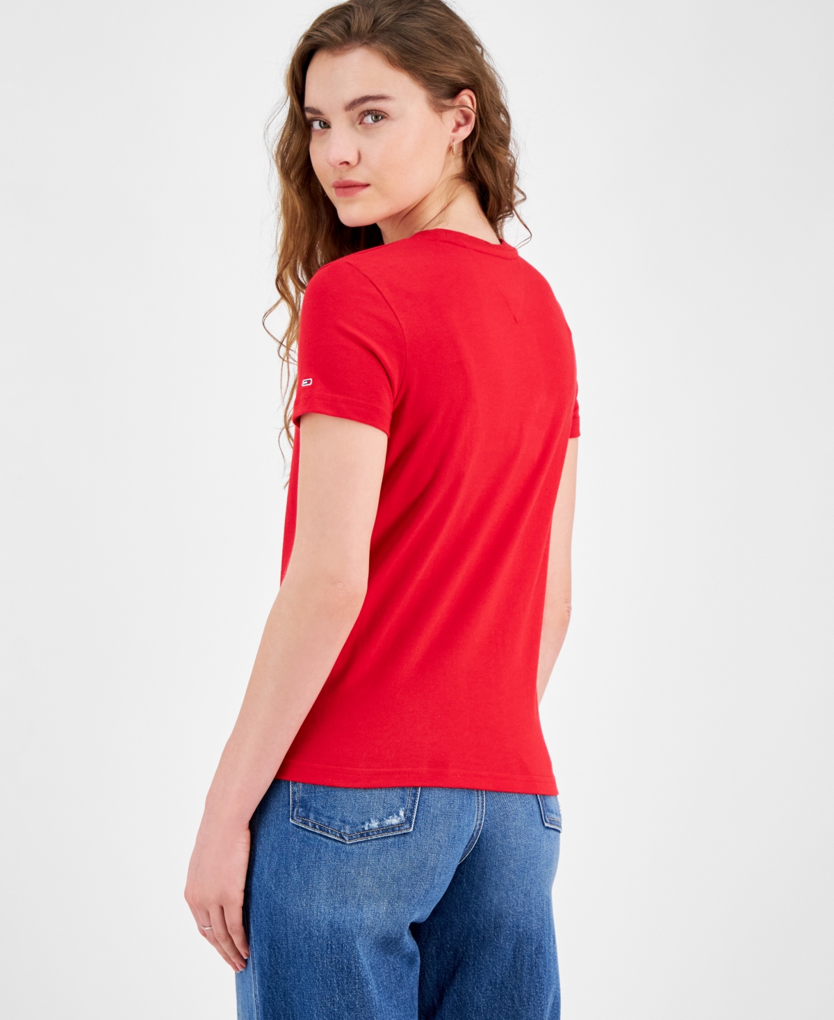 Tommy Jeans Women's Cotton X Nyc Heart Graphic T-shirt In Red Hot