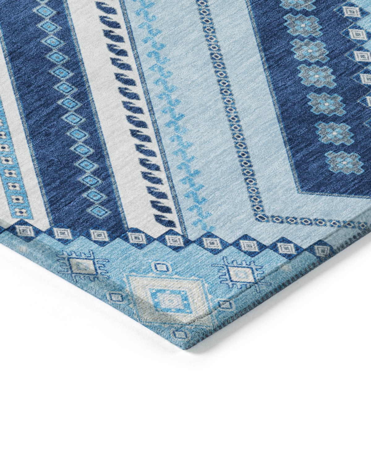 Addison Chantille Machine Washable Acn1010 5'x7'6" Area Rug In Navy