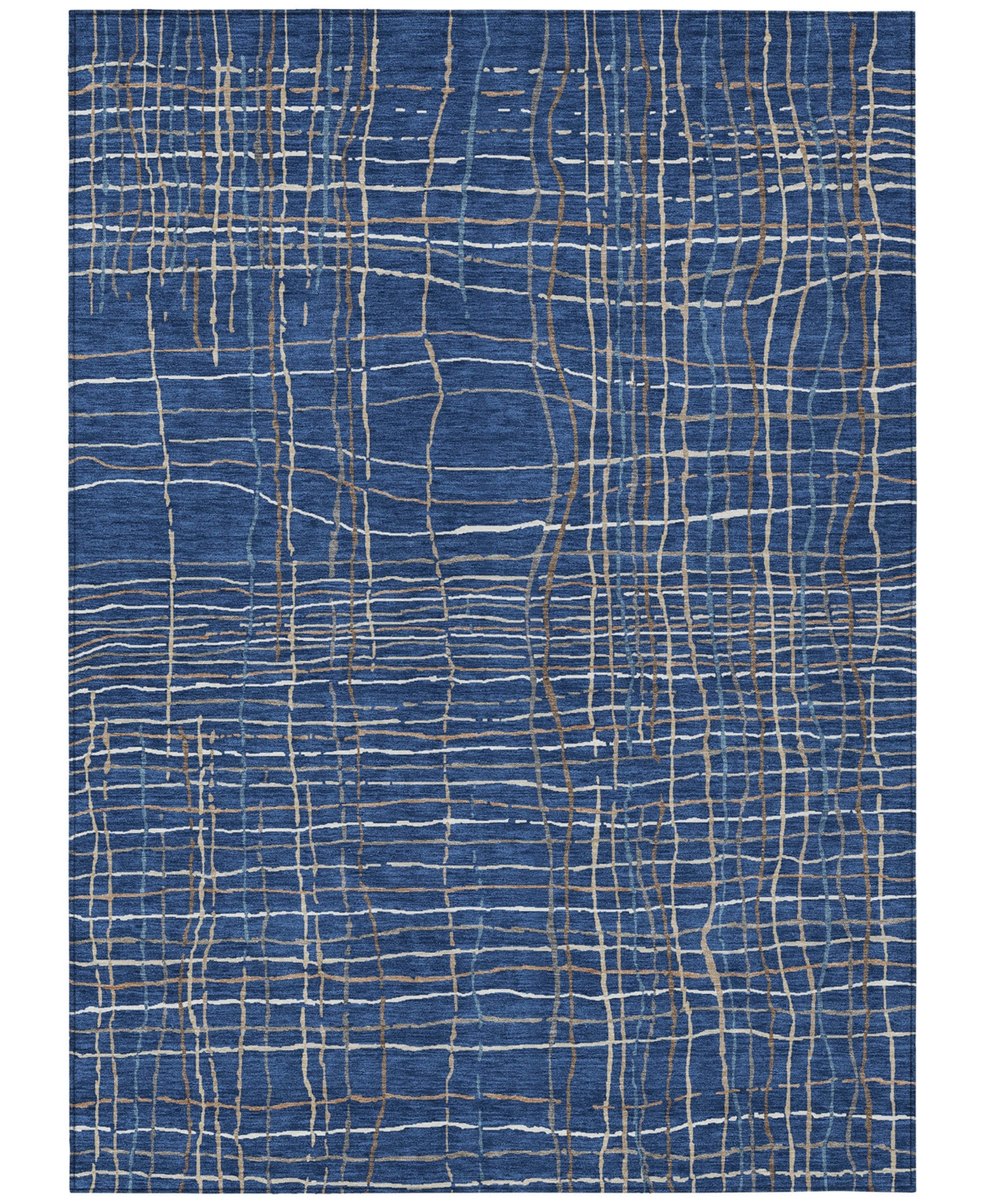 Addison Chantille Machine Washable Acn998 3'x5' Area Rug In Navy