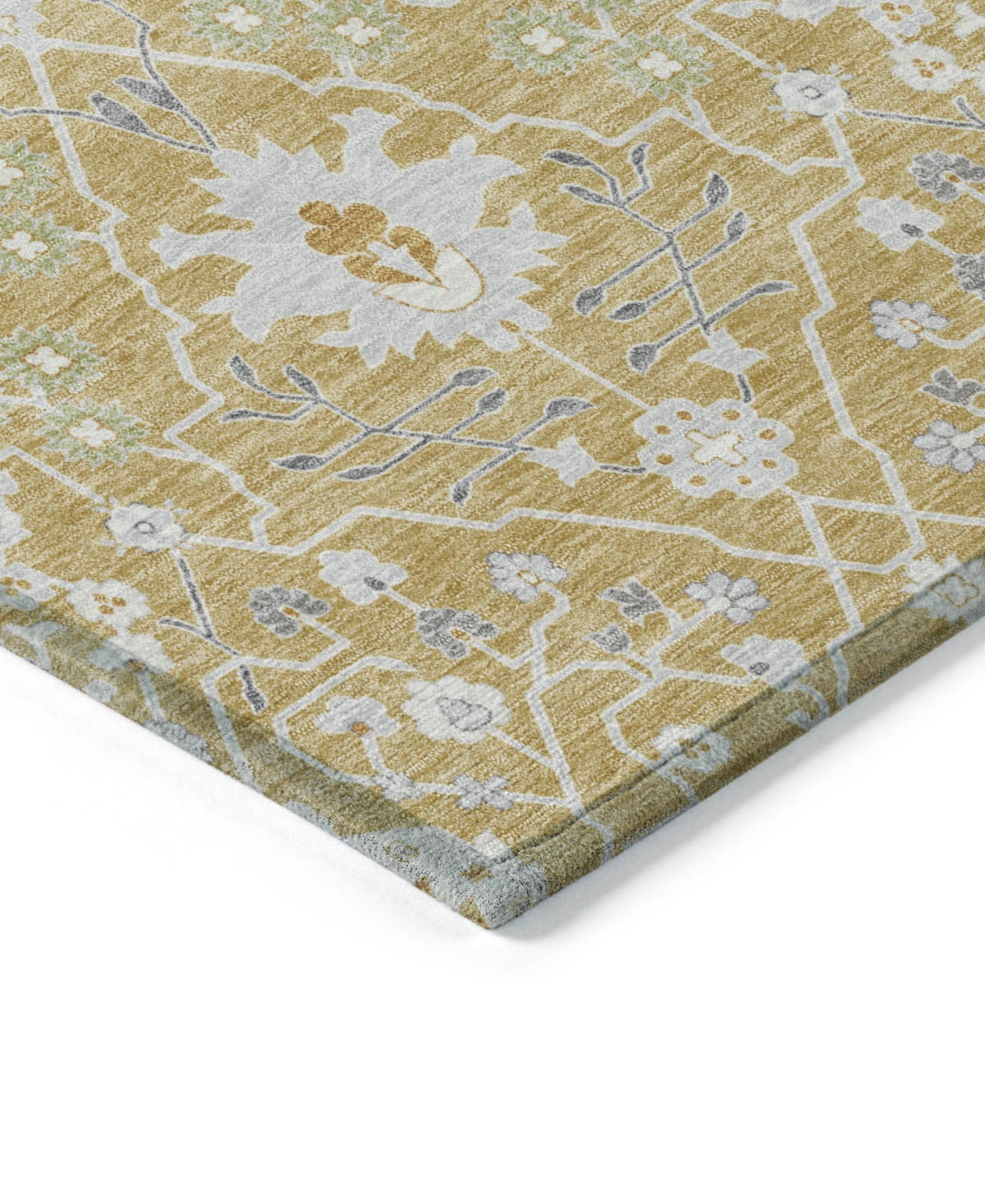 Addison Chantille Machine Washable Acn1009 2'3"x7'6" Runner Area Rug In Gold