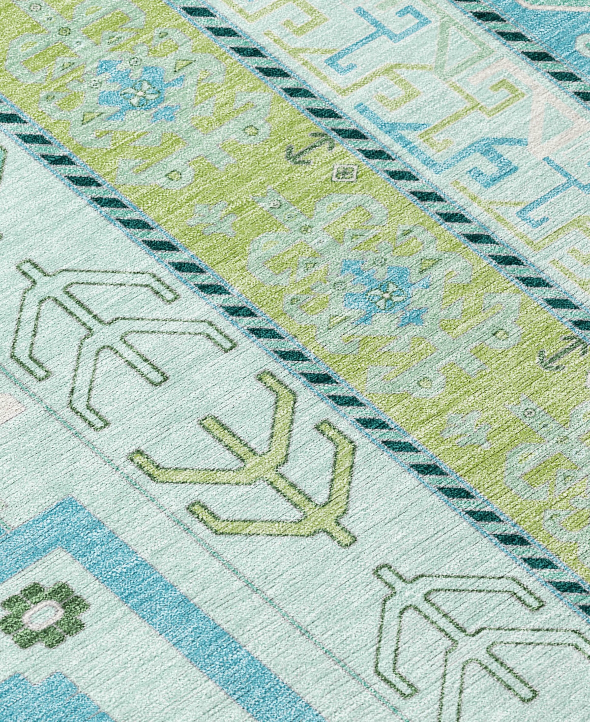 Addison Chantille Machine Washable Acn1015 10'x14' Area Rug In Mint