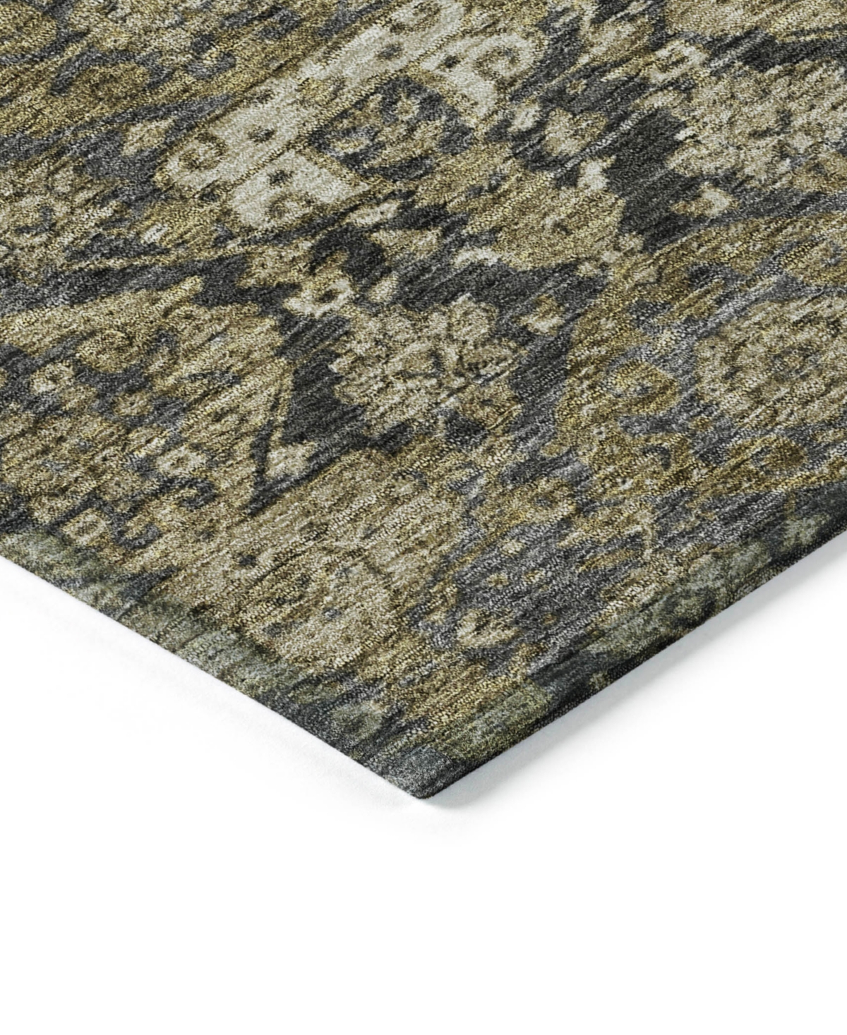 Addison Chantille Machine Washable Acn1084 9'x12' Area Rug In Charcoal
