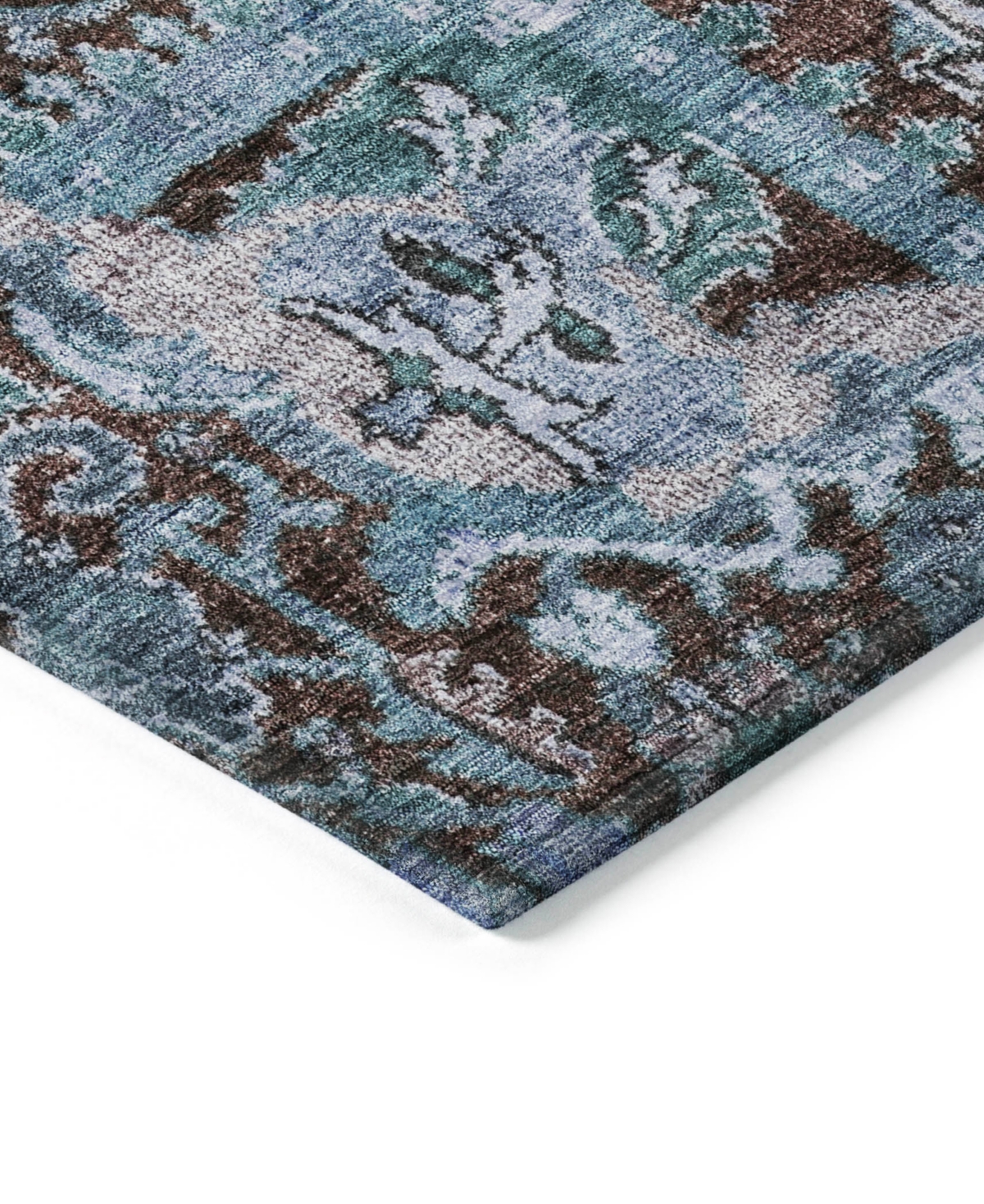 Addison Chantille Machine Washable Acn1101 8'x10' Area Rug In Chocolate