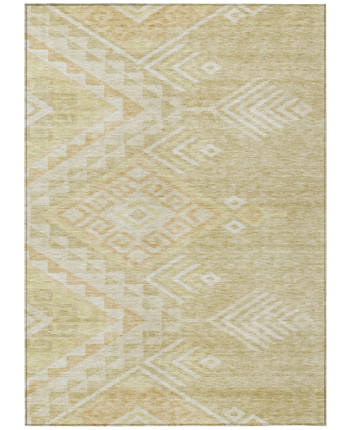 Addison Chantille Machine Washable Acn1091 8'x10' Area Rug In Tan
