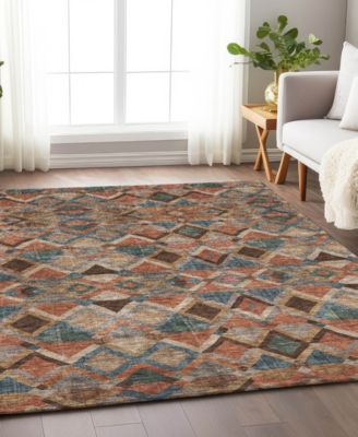 Addison Chantille Machine Washable Acn1080 Rug Collection In Brown