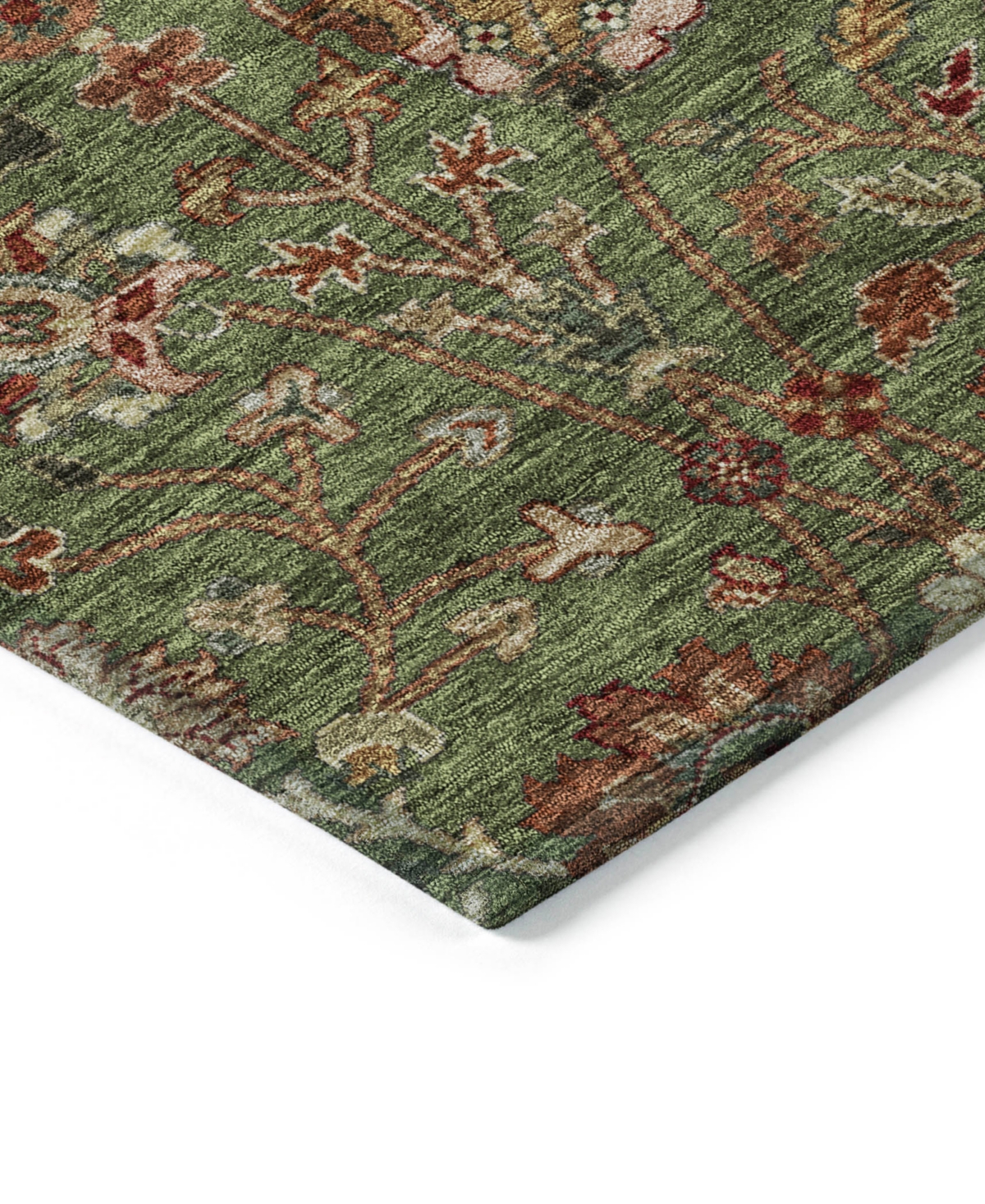 Addison Chantille Machine Washable Acn1085 3'x5' Area Rug In Moss
