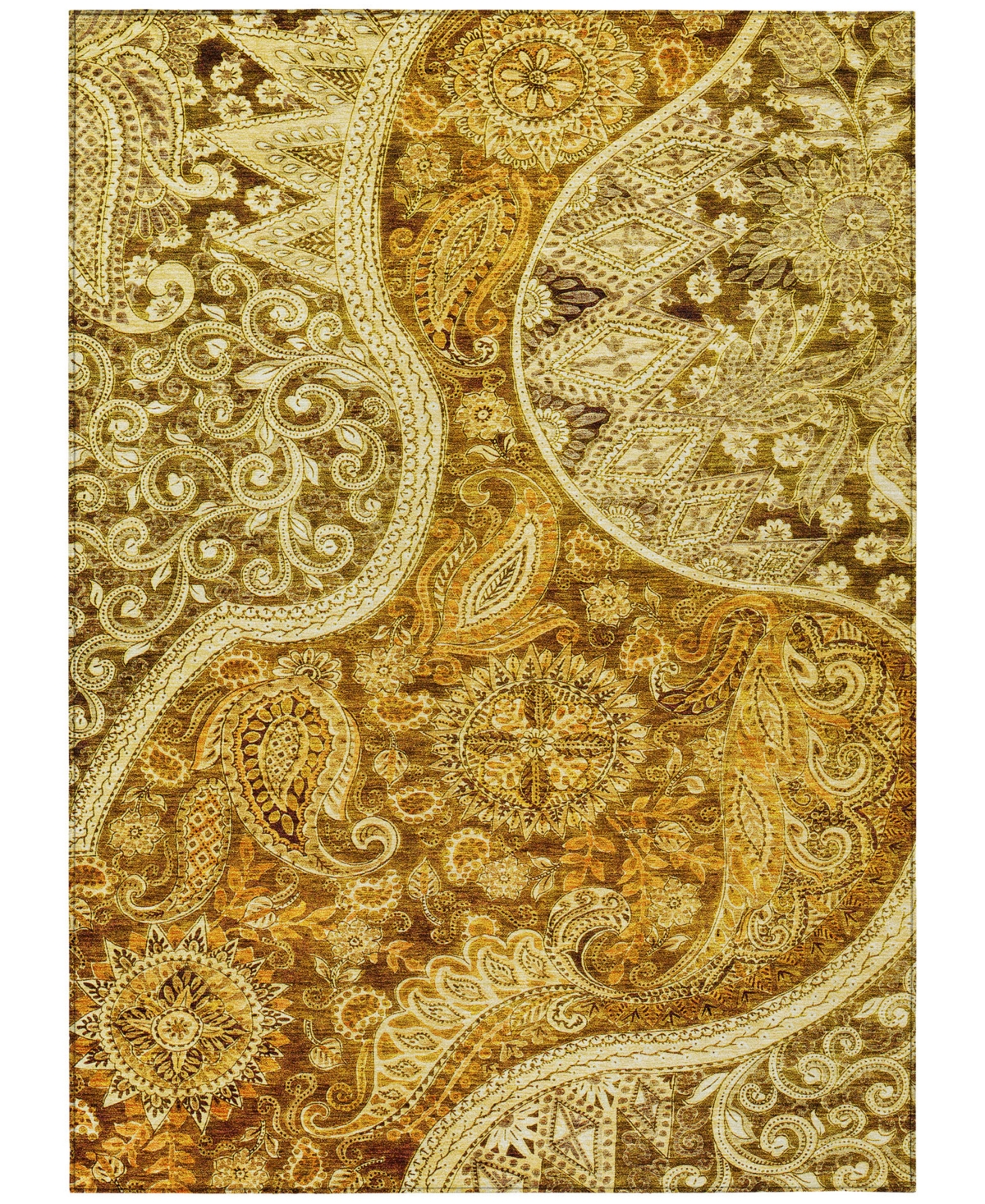 Shop Addison Chantille Machine Washable Acn1078 2'6"x3'10" Area Rug In Terracotta