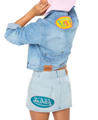 スカート 00s archives VON DUTCH Gimick Skirt Von Dutch Women's Denim Micro Mini Skirt, Exclusively at