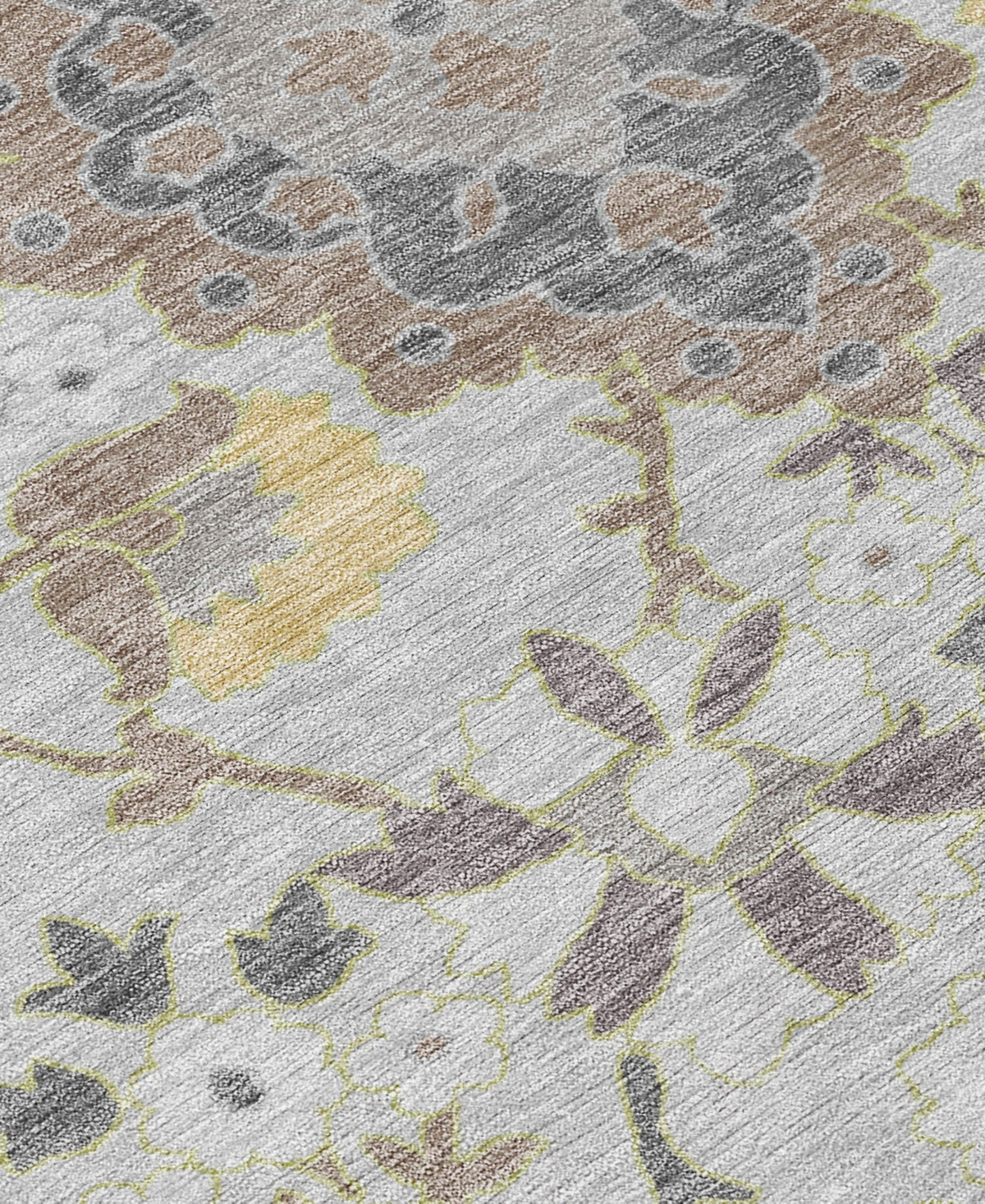 Addison Chantille Machine Washable Acn1002 9'x12' Area Rug In Gray