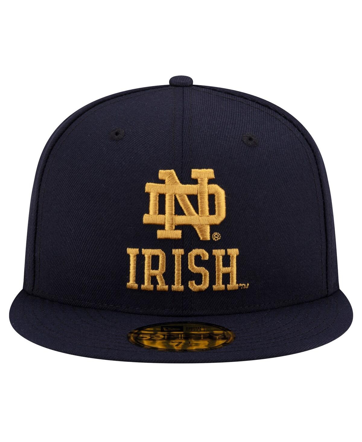 New Era Men'sNotre Dame Fighting Irish 59FIFTY Fitted Hat - Navy, Gold