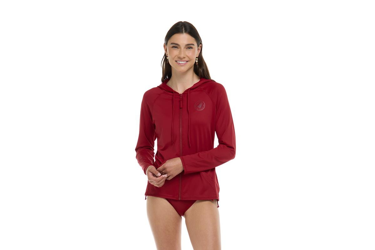 Women's Barbara Hoodie Rashguard - Black
