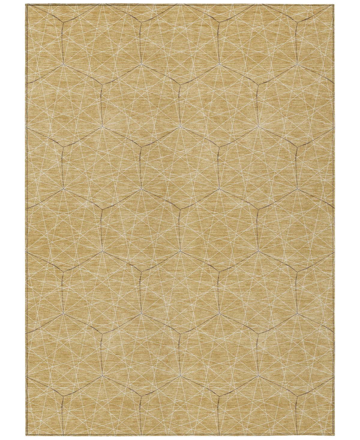 Addison Chantille Machine Washable Acn987 8'x10' Area Rug In Gold