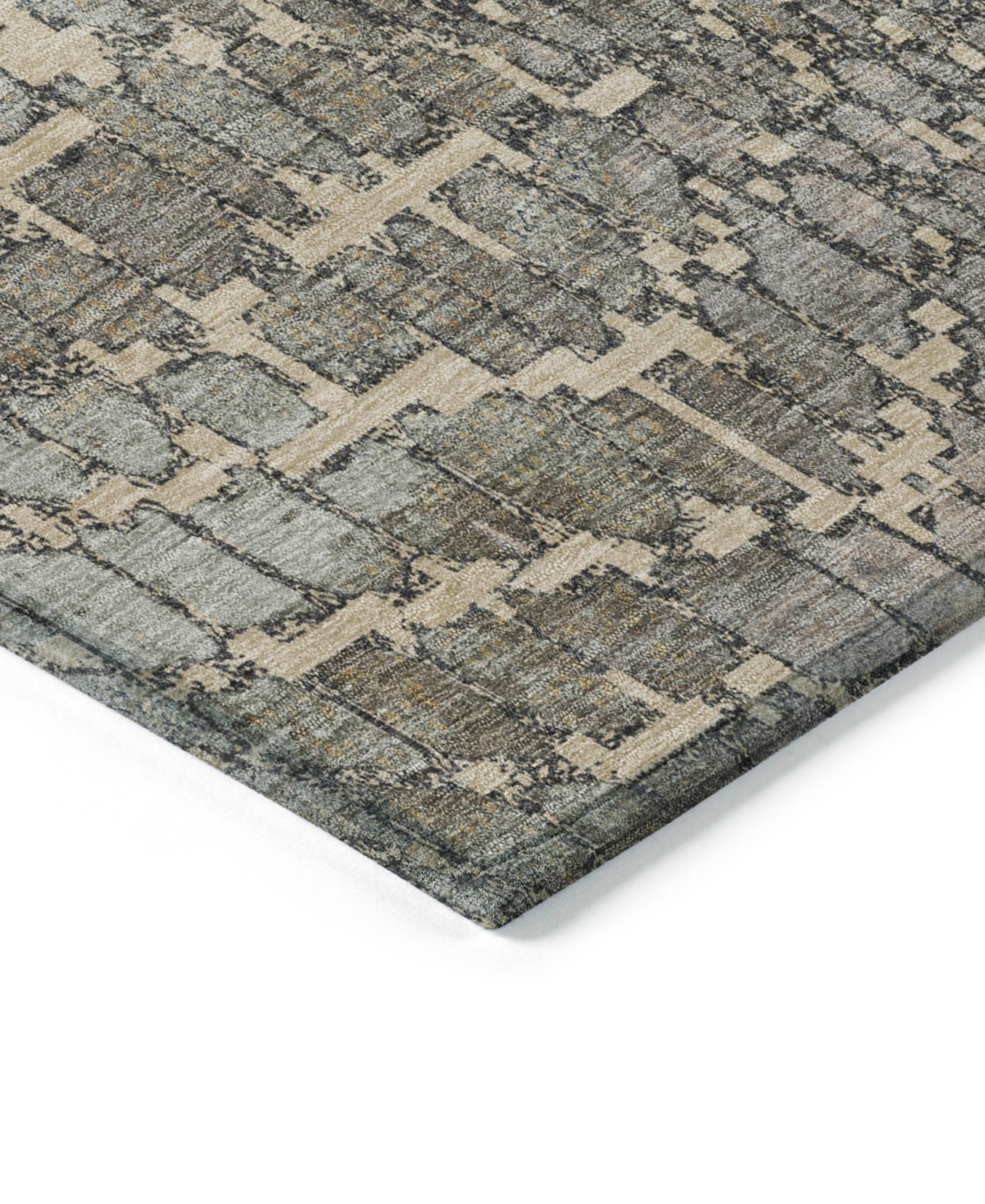 Addison Chantille Machine Washable Acn988 5'x7'6" Area Rug In Beige