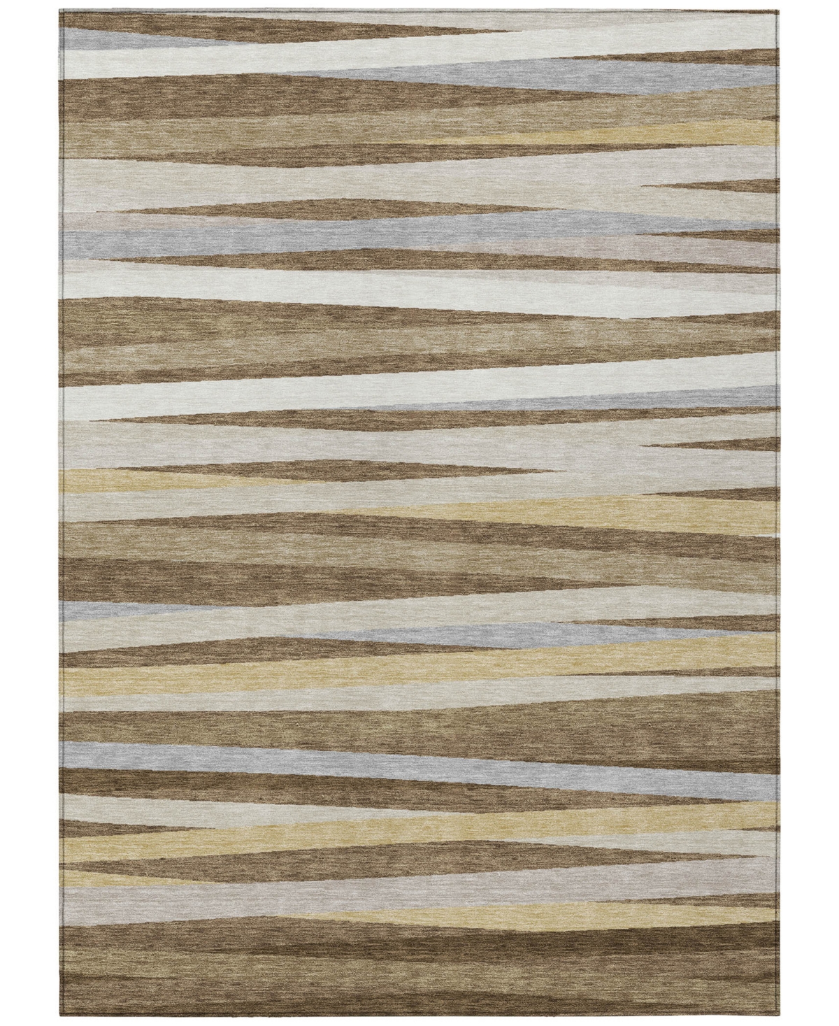 Addison Chantille Machine Washable Acn997 3'x5' Area Rug In Brown
