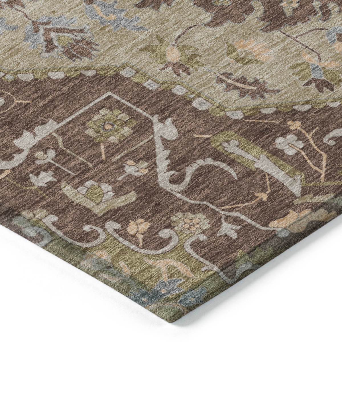 Addison Chantille Machine Washable Acn985 2'6"x3'10" Area Rug In Chocolate