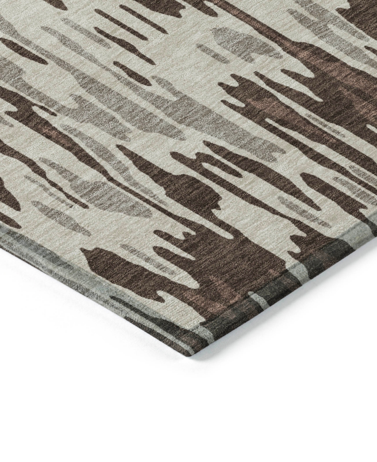 Addison Chantille Machine Washable Acn986 2'3"x7'6" Runner Area Rug In Brown