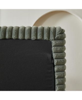 87" Oversized plush corduroy Sectional Lounge Chaise, Reclining Sofa Bed