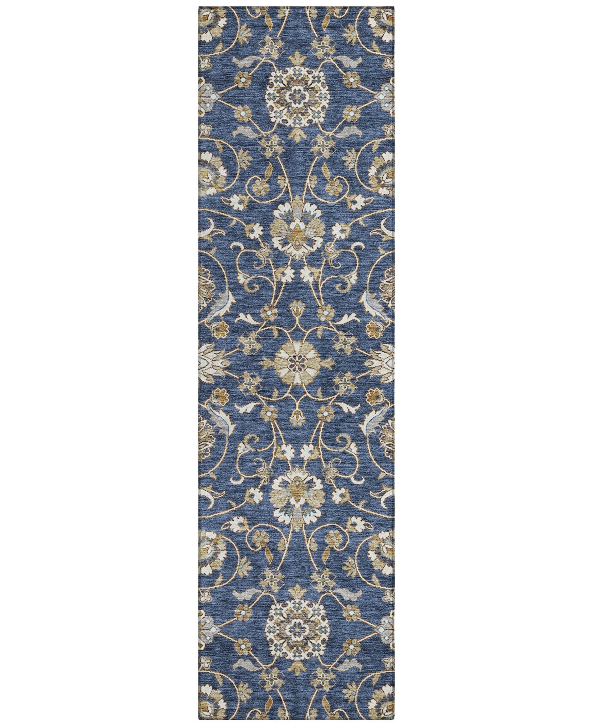 Addison Chantille Machine Washable Acn1149 2'3"x7'6" Runner Area Rug In Navy