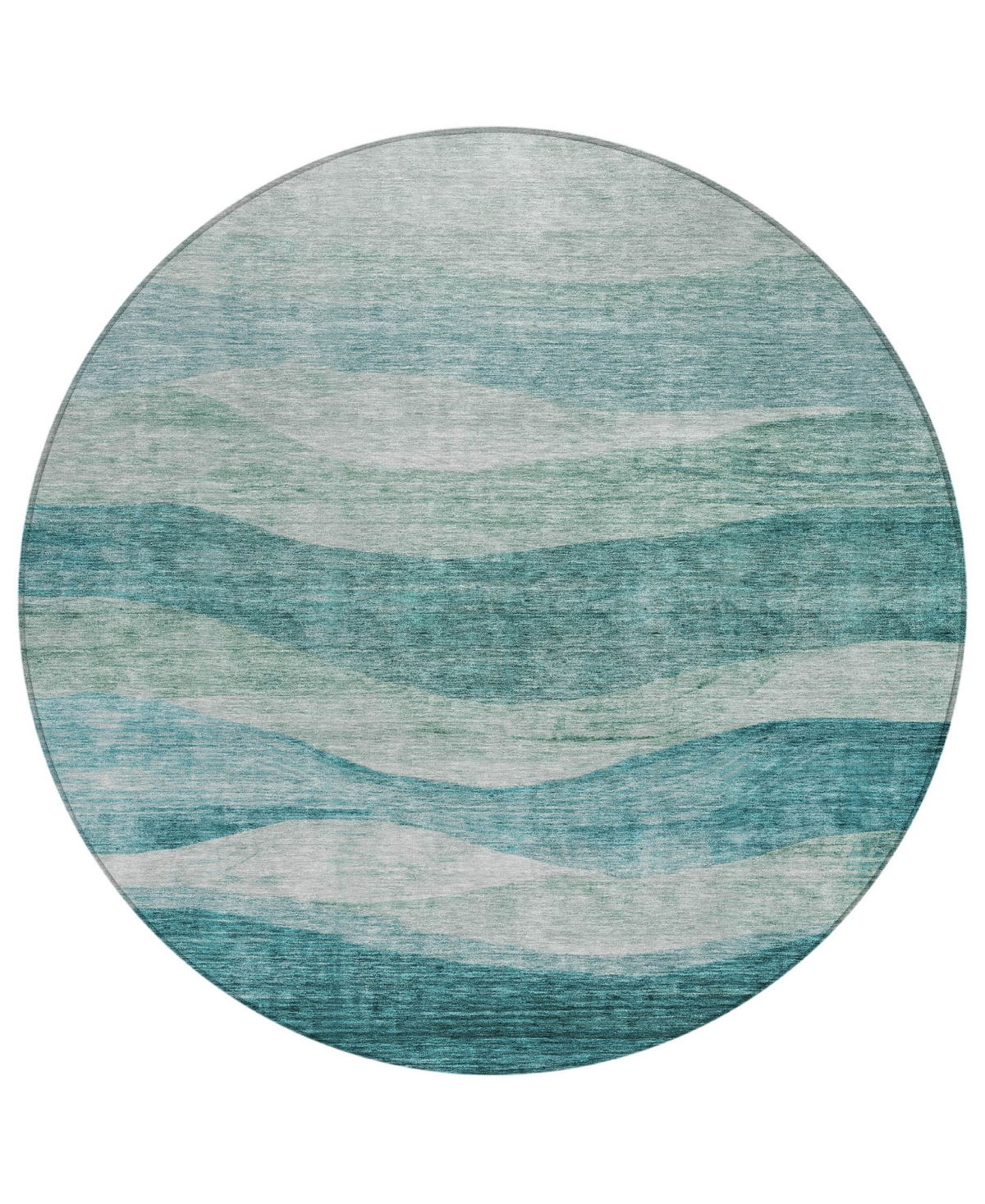 Addison Chantille Machine Washable Acn1141 8'x8' Round Area Rug In Mint