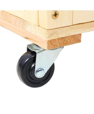 Streamdale 3-Tier Elevated Garden Trellis, Vertical Planter on Wheels 31.5" L x 24.2" W x 53" H