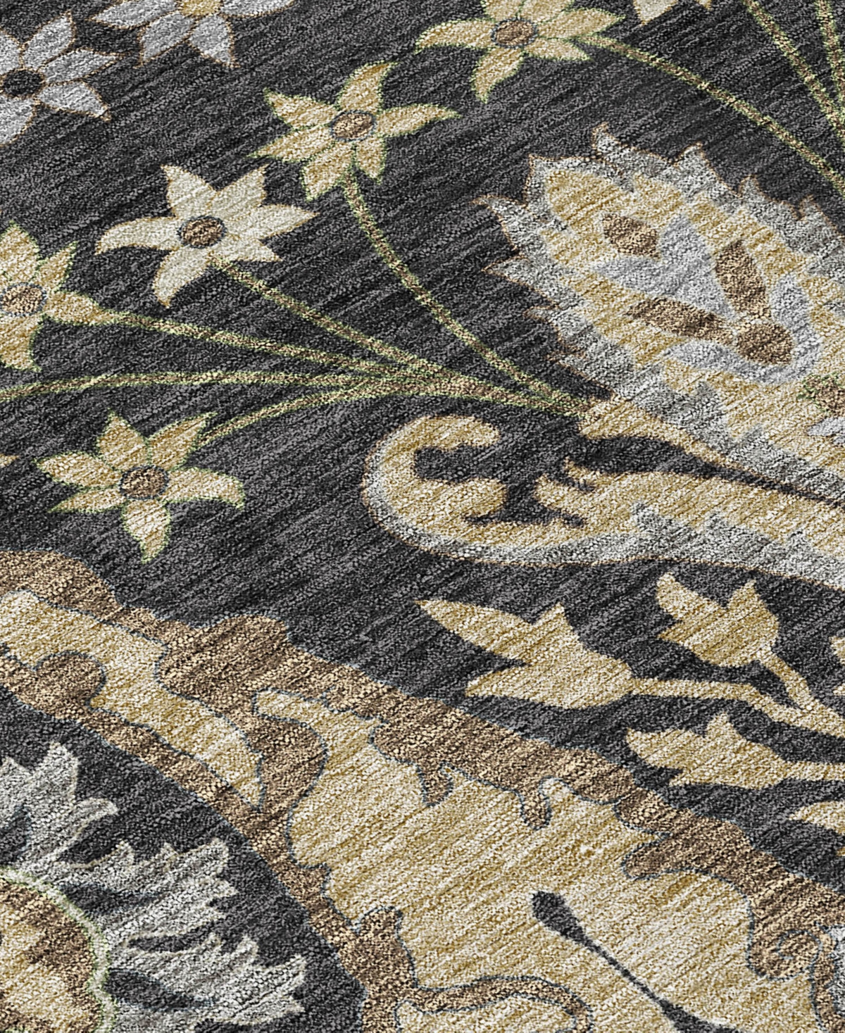 Addison Chantille Machine Washable Acn1153 5'x7'6" Area Rug In Black