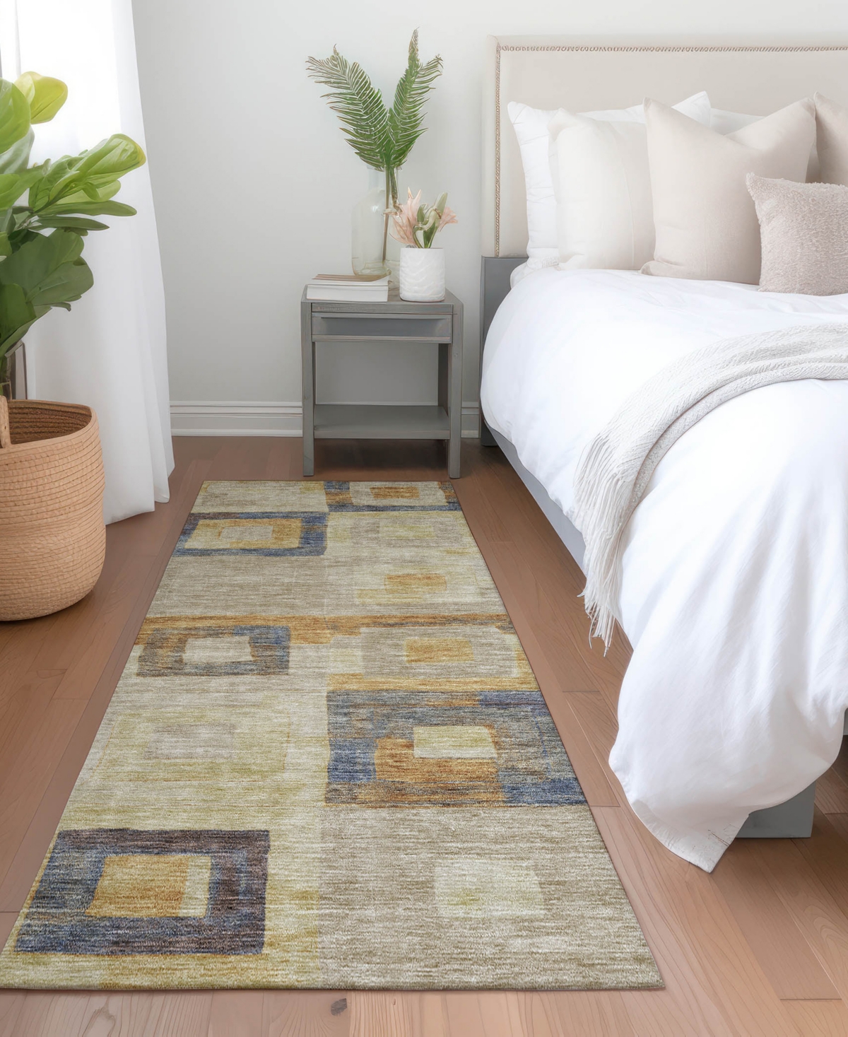 Addison Chantille Machine Washable Acn1142 2'3"x7'6" Runner Area Rug In Ivory