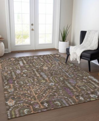 Addison Chantille Machine Washable Acn1152 Rug Collection In Brown