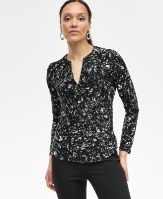 Women’s Printed Button Shirt, Excl…