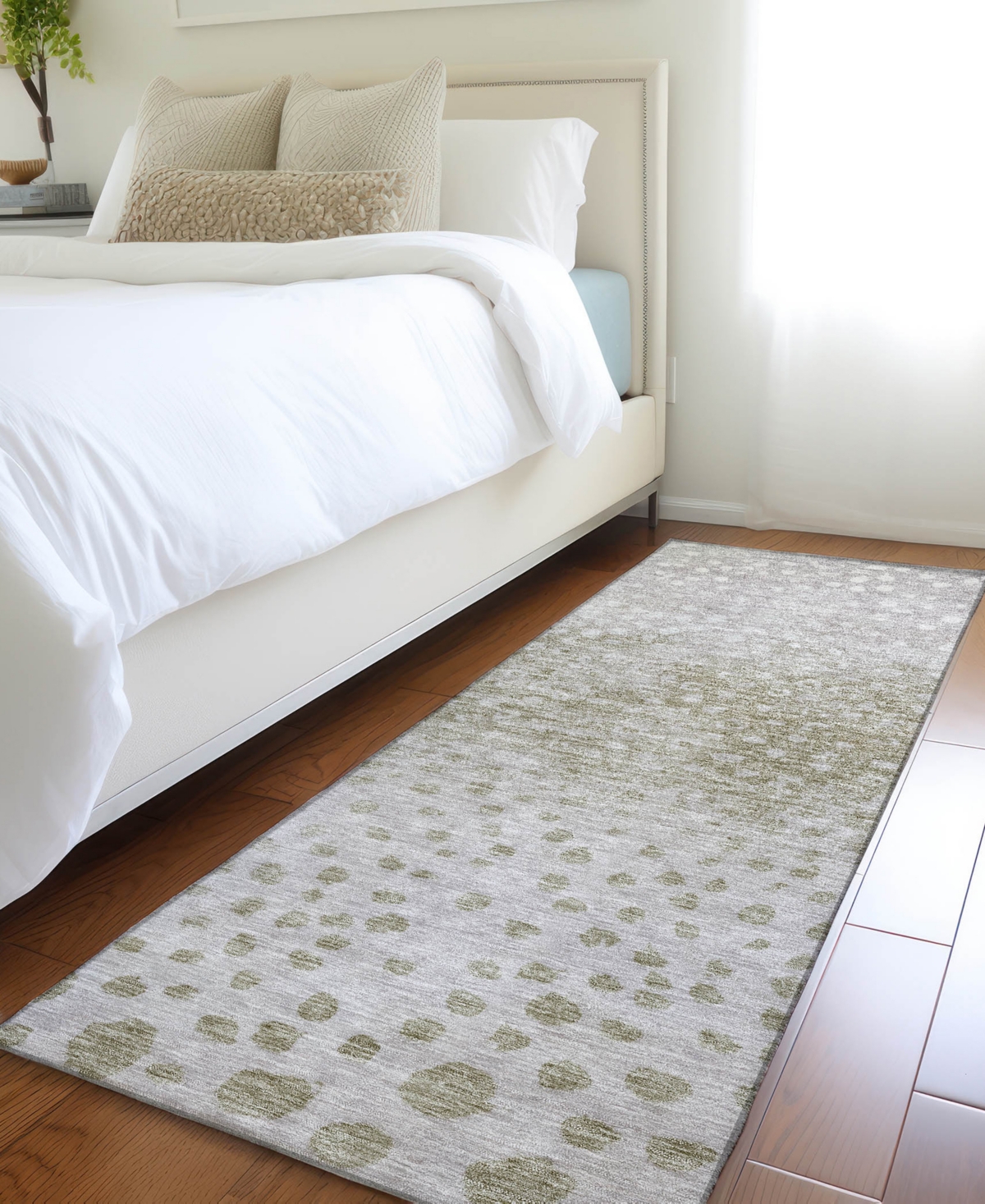 Addison Chantille Mahine Washable Acn1074 2'3"x7'6" Runner Area Rug In Taupe
