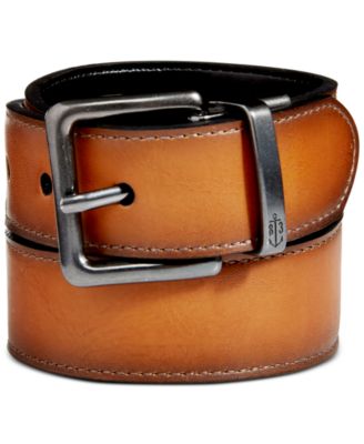 Nautica Mens Reversible Leather Dress Belt In Multi