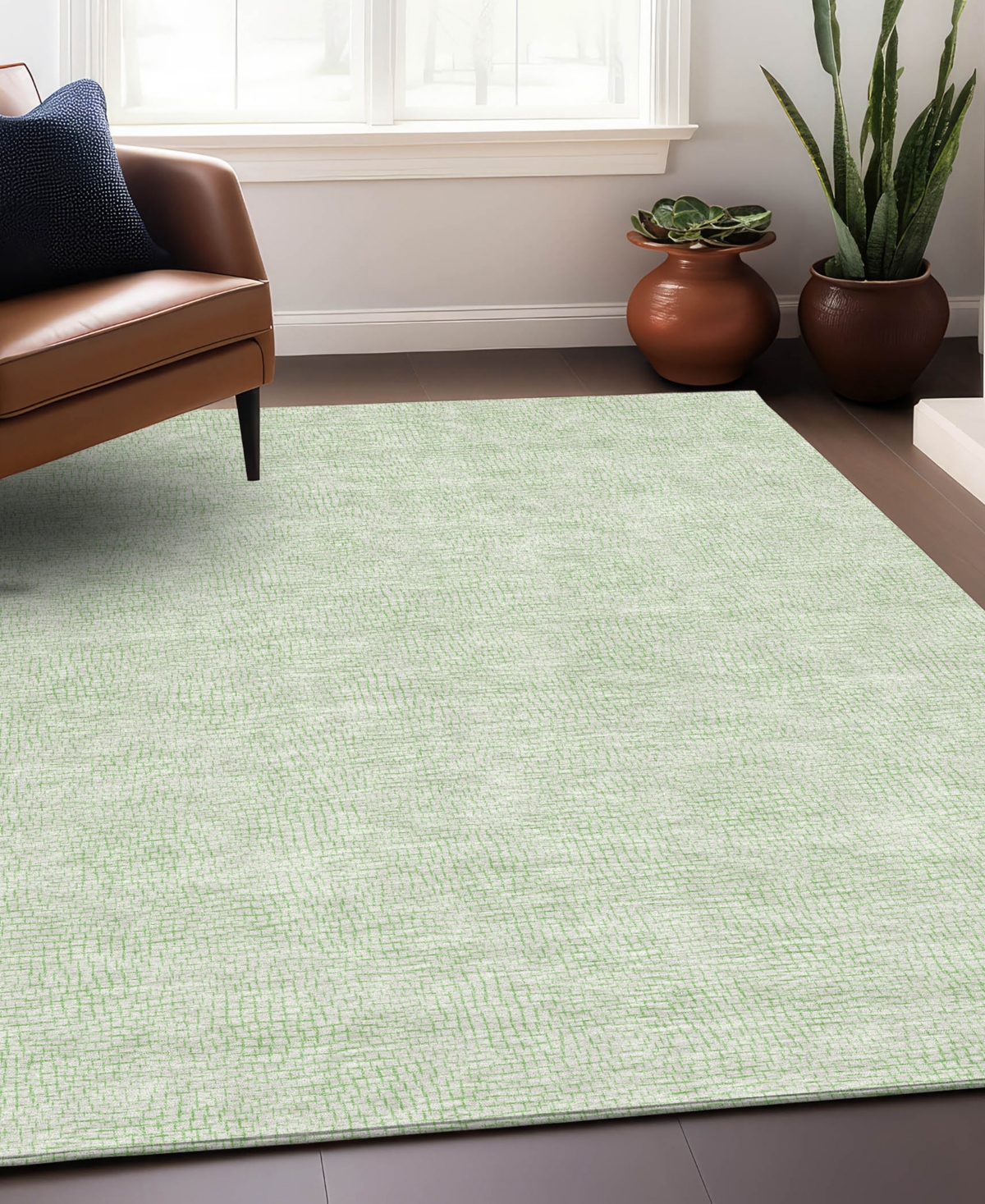 Addison Chantille Mahine Washable Acn1058 5'x7'6" Area Rug In Mint