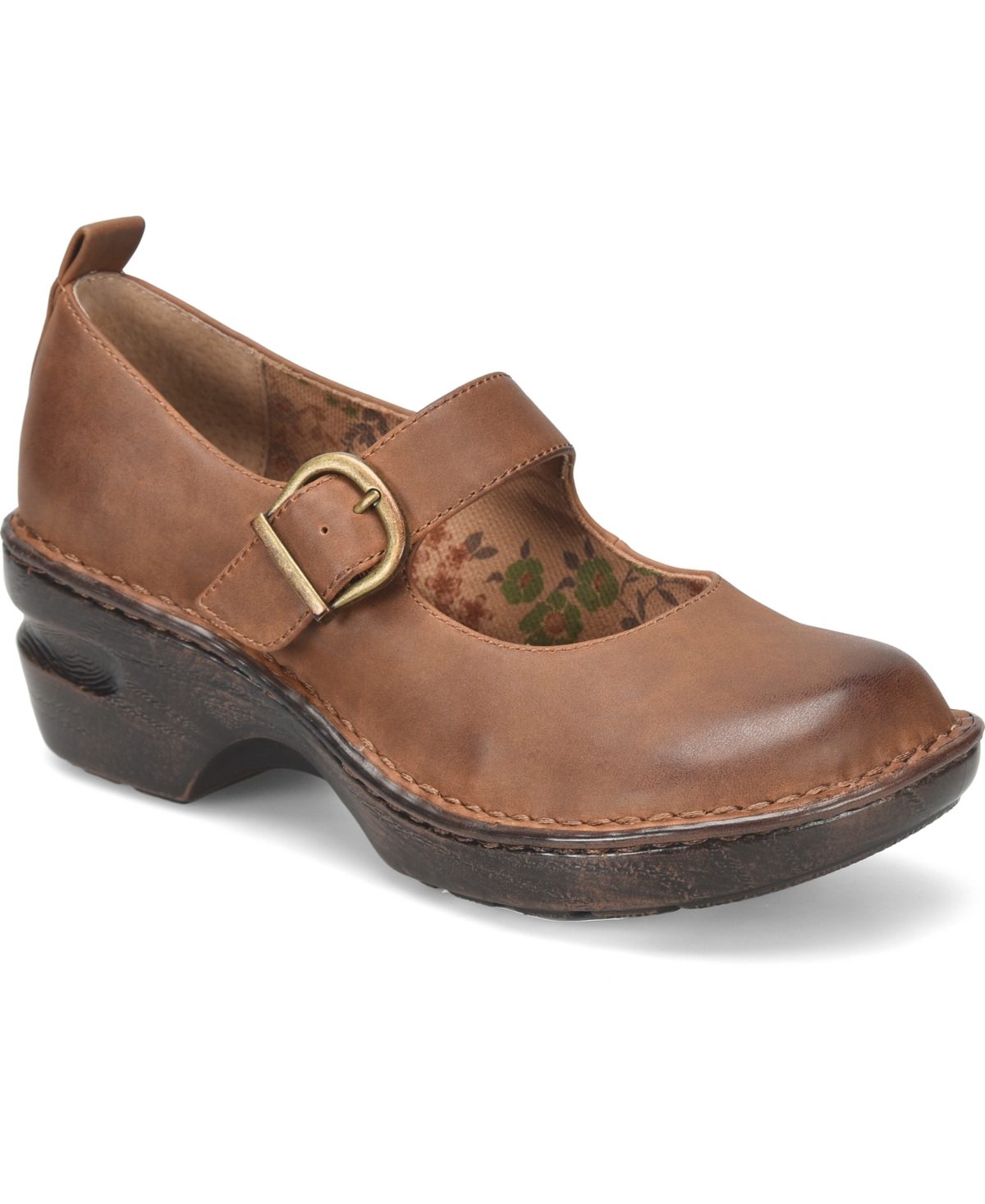 Women's Peggy Mary Jane Round Toe Clogs - Taupe
