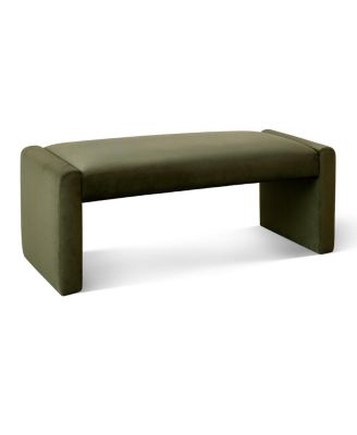 47" Velvet Benches Look, Velvet Waterfall Upholstered Bench