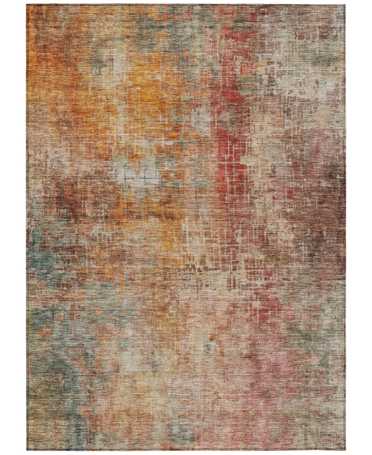 Addison Chantille Machine Washable Acn1213 8'x10' Area Rug In Tan
