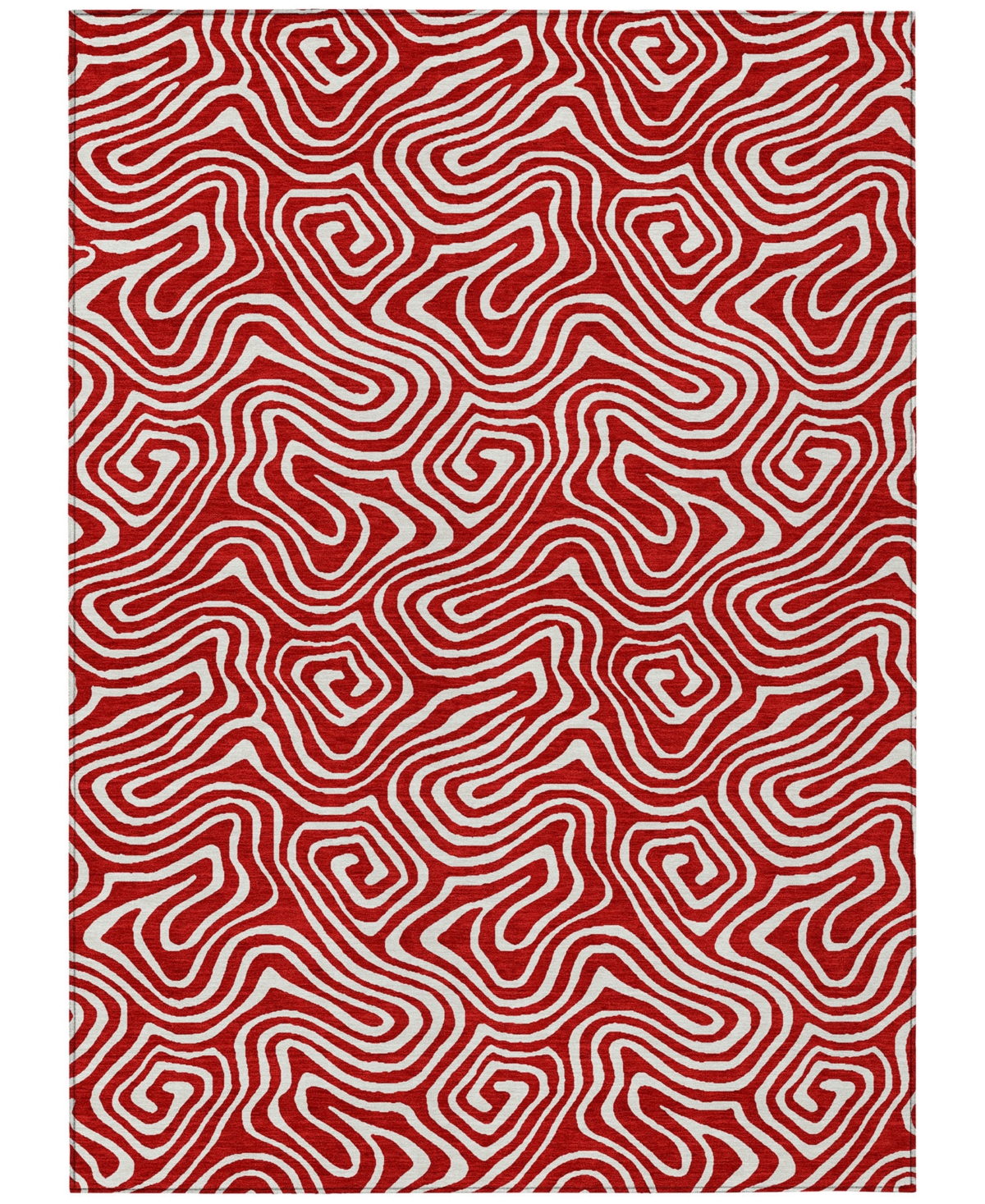 Addison Chantille Mahine Washable Acn1030 2'6"x3'10" Area Rug In Red