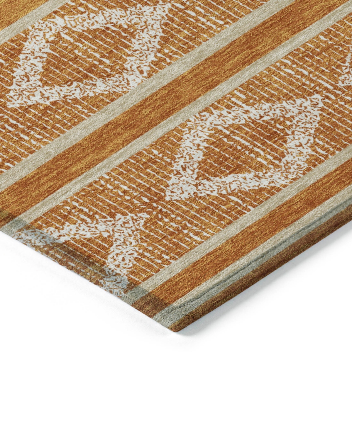 Addison Chantille Mahine Washable Acn1029 5'x7'6" Area Rug In Paprika