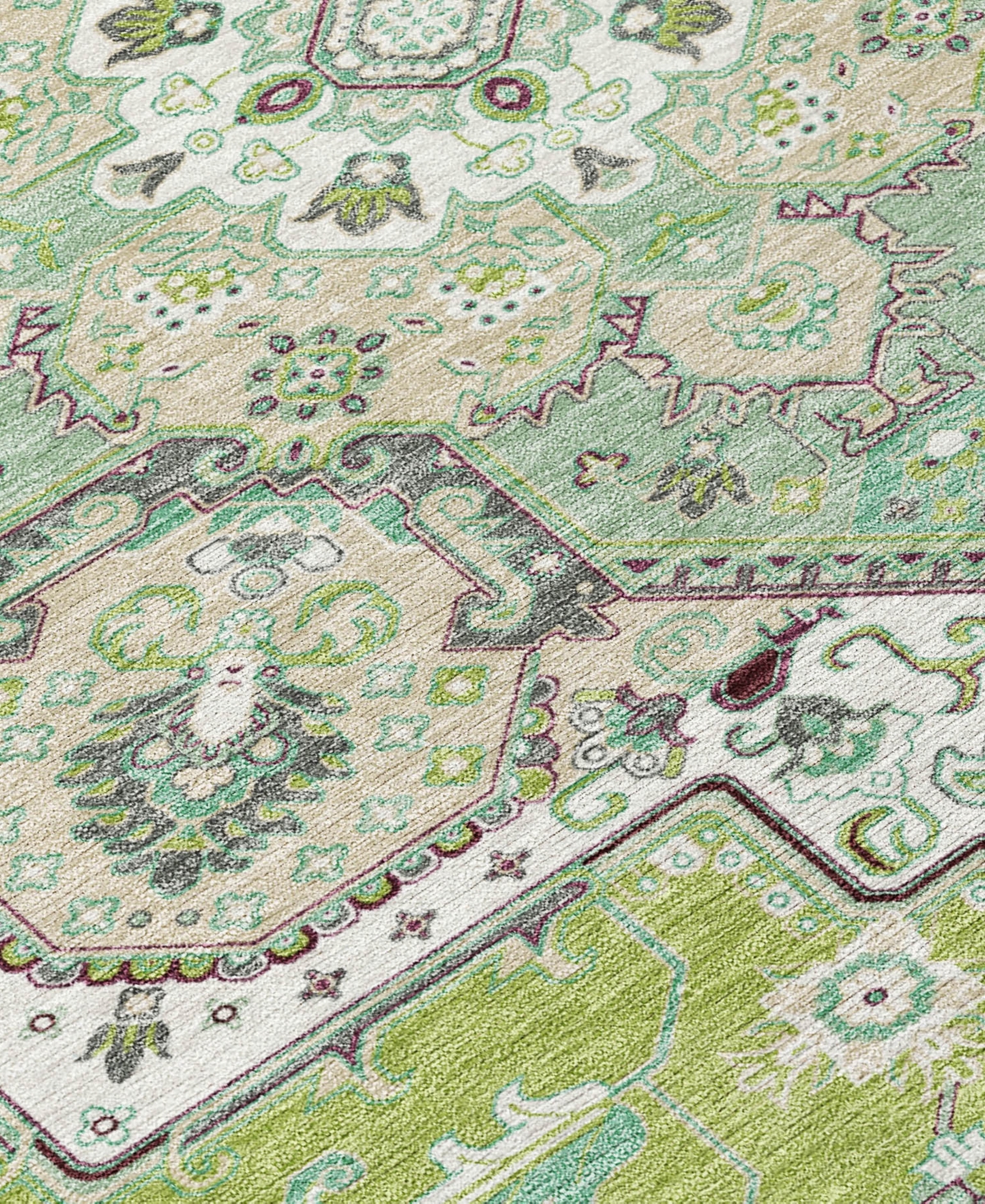 Addison Chantille Mahine Washable Acn1036 2'3"x7'6" Runner Area Rug In Green
