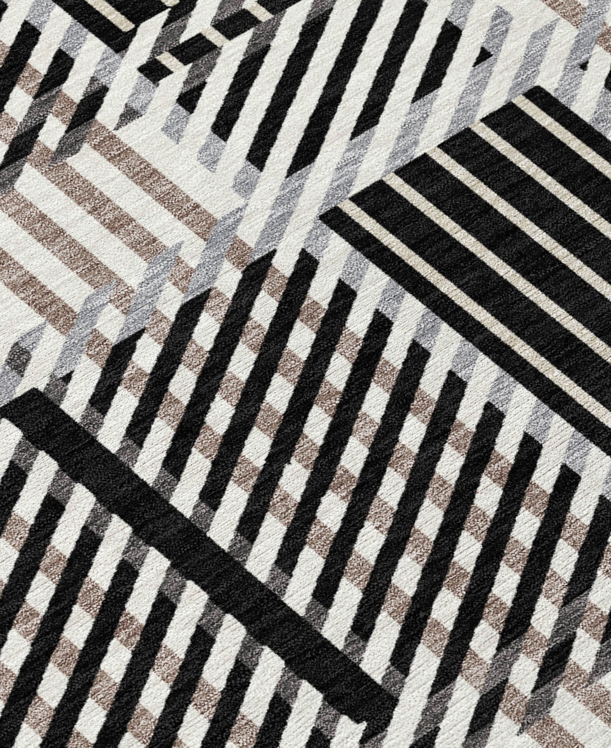 Addison Chantille Mahine Washable Acn1000 9'x12' Area Rug In Black